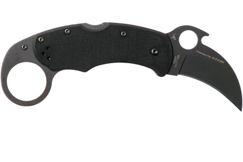 96 Spyderco Складной нож керамбит Karahawk All Black - Spyderco 170GBBKP фото 12