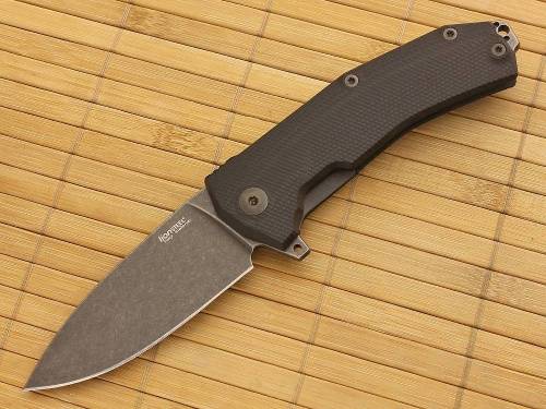 5891 Lion Steel KUR BBK G10 Black Flipper фото 15