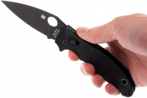 Складной нож Spyderco Manix 2 Black - 101GPBBK2 фото 12