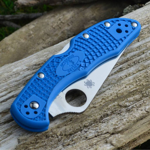 Складной нож Spyderco Delica 4 Flat Ground - 11FPBL фото 13 Складной нож Spyderco Delica 4 Flat Ground - 11FPBL фото 13
