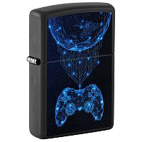 Зажигалка ZIPPO Gaming с покрытием Black Matte