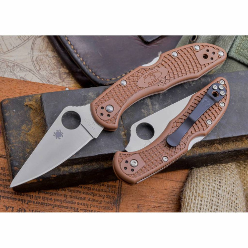 Складной нож Spyderco Delica 4 Flat Ground - 11FPBN фото 9