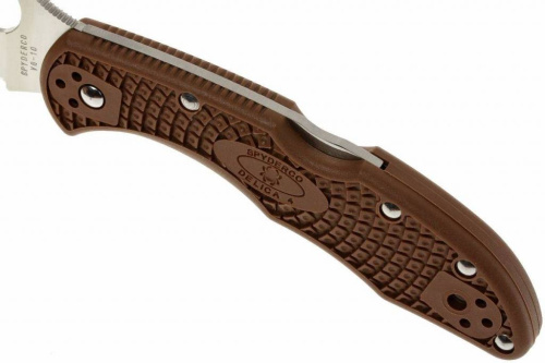 Складной нож Spyderco Delica 4 Flat Ground - 11FPBN фото 15