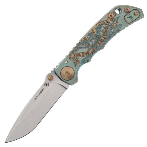 Складной нож Spartan Blades Harsey Folder God & Country